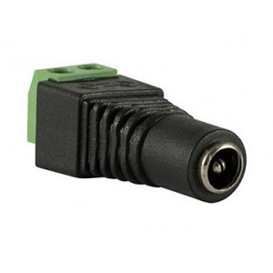 DC voeding schroefconnector female 5,5mm